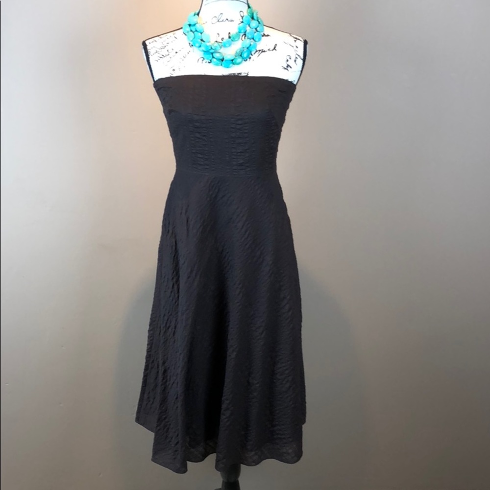 J. Crew Brown Embossed Beach Dress